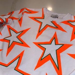 Stella McCartney Kids Orange Star Sweatshirt Size 14 years